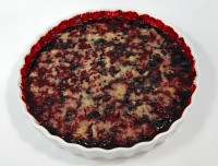 Jeżynowy pudding a’la crumble-mini